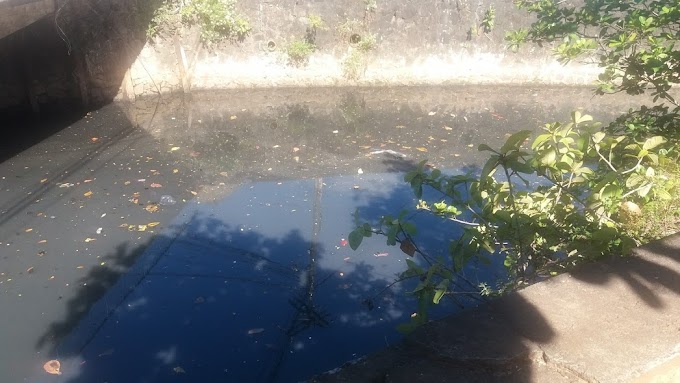 Esse esgoto a céu aberto é um atentado à saúde pública