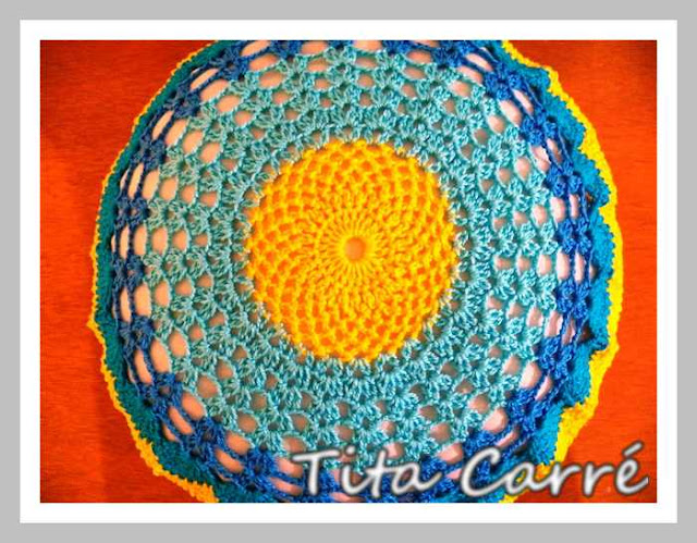 Almofada Mandala em crochet