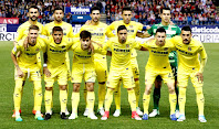 VILLARREAL C. F - Villarreal, Castellón, España - Temporada 2016-17 - Adrián, Musacchio, Álvaro, Bruno y Andrés Fernández; Samu Castillejo, Jonathan Dos Santos, Manu Trigueros, Jaume Costa, Rukavina y Nicola Sansone -  ATLÉTICO DE MADRID 0 VILLARREAL C. F. 1 (Roberto Soriano) - 25/04/2017 - Liga de 1ª División, jornada 34 - Madrid, estadio Vicente Calderón - Un Villarreal que estuvo todo el partido a merced del Atlético, y al que salvó la gran actuación de Andrés Fernández, remató el partido con un contra en el minuto 81, que culminó Roberto Soriano a centro de Bakambu