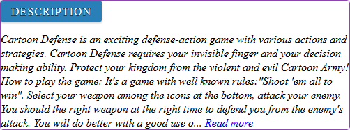 Cartoon Defense game review