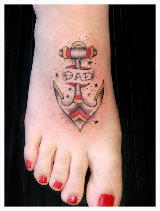 Adorable Foot Tattoo Designs For Girls And Women 520x683px