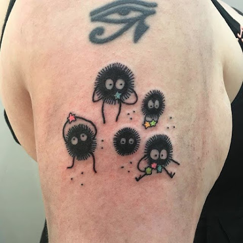 Mischievous Soot Sprite Tattoos