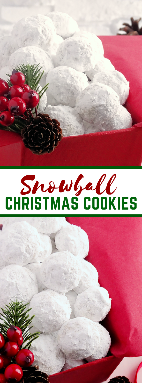 Snowball Christmas Cookies {best ever} #desserts #christmas