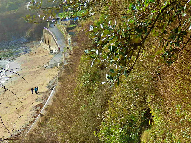 View from cliffs at Porthpean, Cornwall