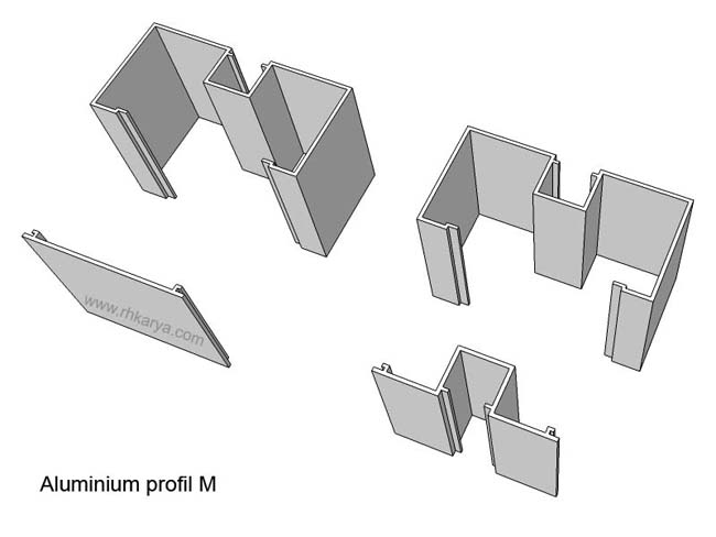 Macam macam Profil Kusen Aluminium  Alumunium untuk Pintu  