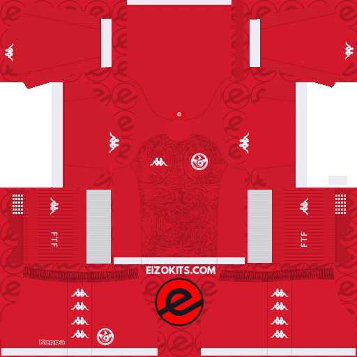 Tunisia DLS Kits 2023-2024 Kappa - DLS2019 Kits (Home)