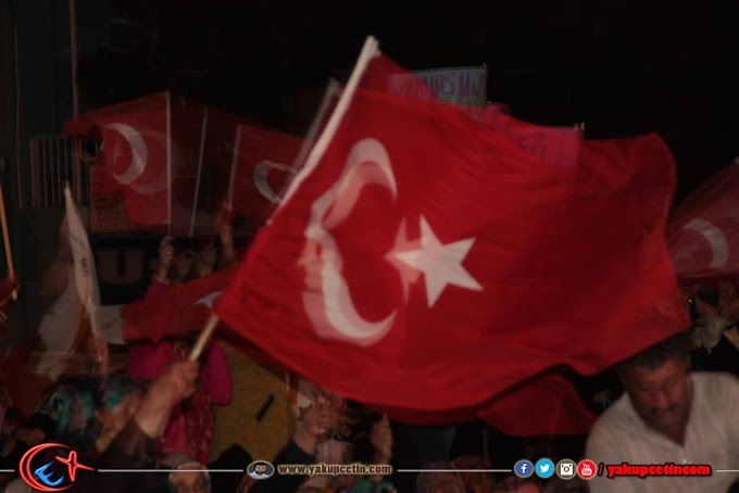 Bozkır'da Halk Demokrasi nöbetinin 13.Gününde yine kent meydanlarda