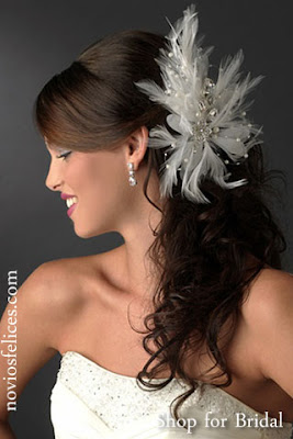 Más de 1000 ideas sobre Accesorios De Pelo De Novia en Pinterest  - peinados de novia con accesorios