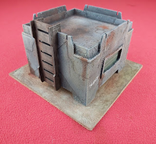 A terrain piece for Judge Dredd miniatures game