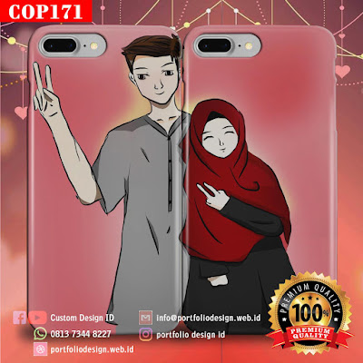 Desain sendiri casing couple muslim terbaru free COP171