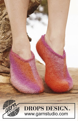 Garnstudio felted slippers