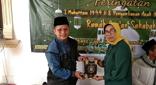 RUMAH QUR'AN SAHABAH LIMA PULUH SAMBUT 1 MUHARRAM 1444 HIJRIYAH DENGAN BERI SANTUNAN DAN TAUSIYAH