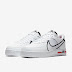 Sepatu Sneakers Nike Sportswear Air Force 1 React White Black University Red CD4366100