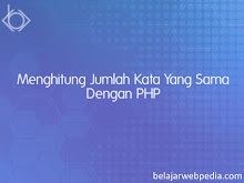 Menghitung Jumlah Kata Yang Sama Dengan PHP