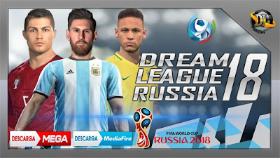 DLS Mod Apk Piala Dunia Rusia 2018 DATA + OBB Android Grafik Bagus