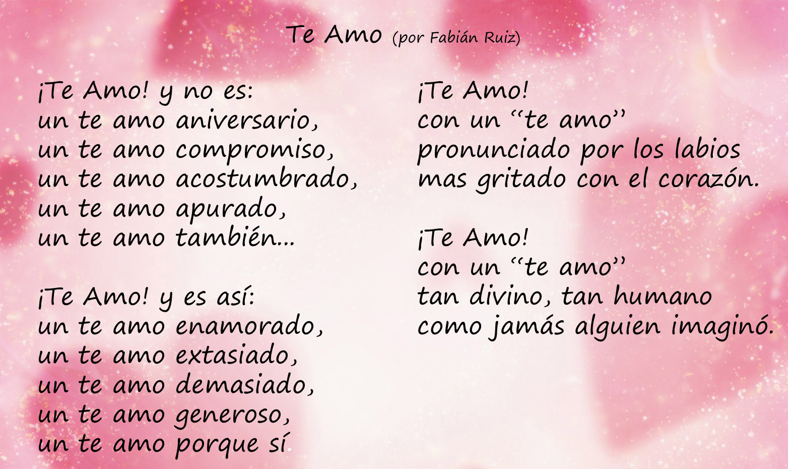 Amor y Tinta: Poemas de Amor para el día del Amor