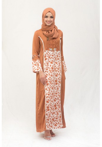  18 model long  dress  batik  modern kombinasi untuk pesta 