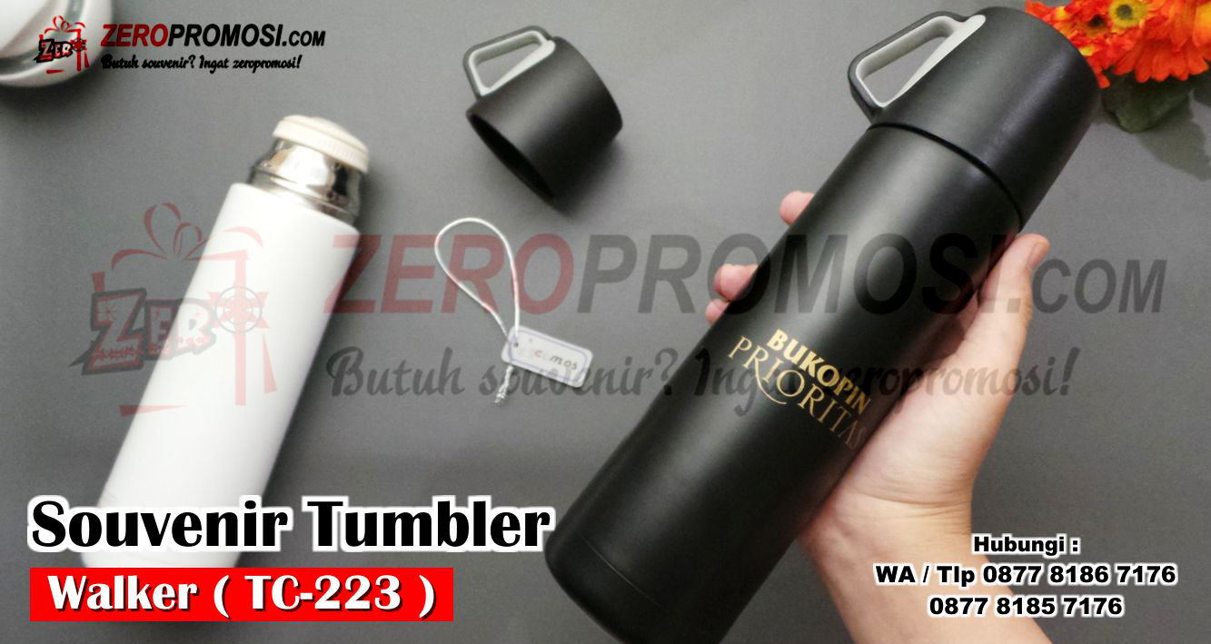 Walker Vacuum Tumbler, Vacuum Insulated, Stainless Steel Tumbler Vacuum Walker, Botol Minum/ Souvenir Tumbler Vacuum Walker TC-223, Tumbler Walker Kode TC-223, Produk Souvenir Tumbler Walker Vacuum Flask Berkualitas