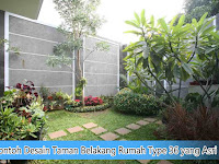 Contoh Desain Taman Belakang Rumah Type 36 yang Asri