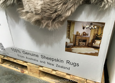 Woolmark Quad Area Genuine Sheepskin Rug: great for any living room or family room