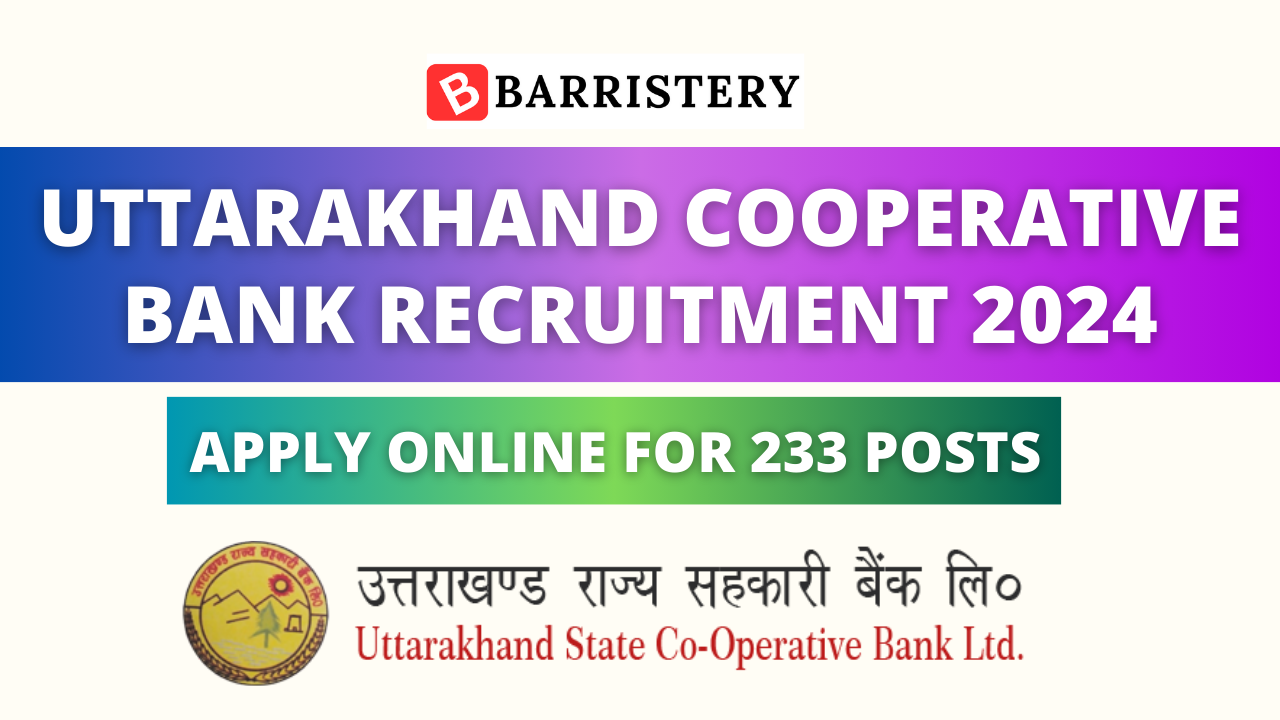 Uttarakhand Cooperative Bank Recruitment 2024