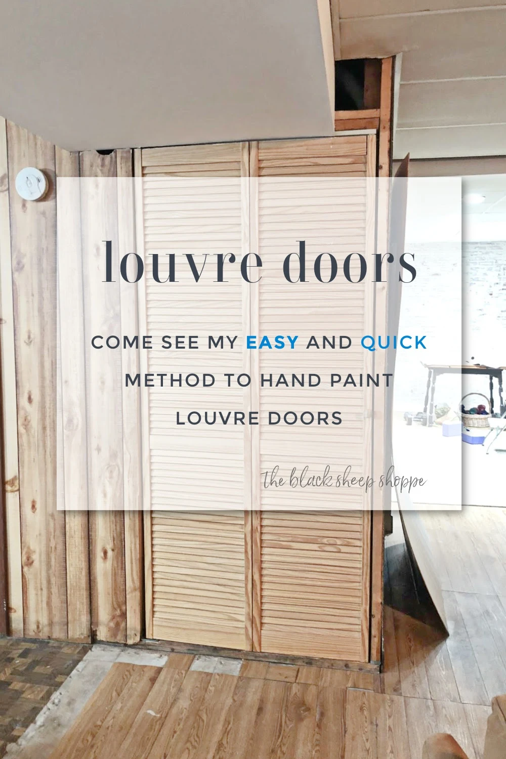 Tutorial quick and easy method to paint louvre bifold doors.