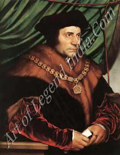 The Great Artist Hans Holbein Painting “Sir; Thomas More” 1527 29'’x 23" Frick Collection, New York