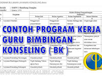 Contoh Program Kerja Guru Bimbingan Konseling ( BK ) Kurikulum 2013 Lengkap