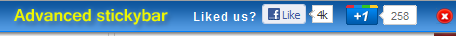 stickybar for blogger
