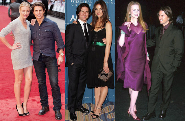 Tom Cruise with Cameron Diaz, Katie Holmes and Nicole Kidman