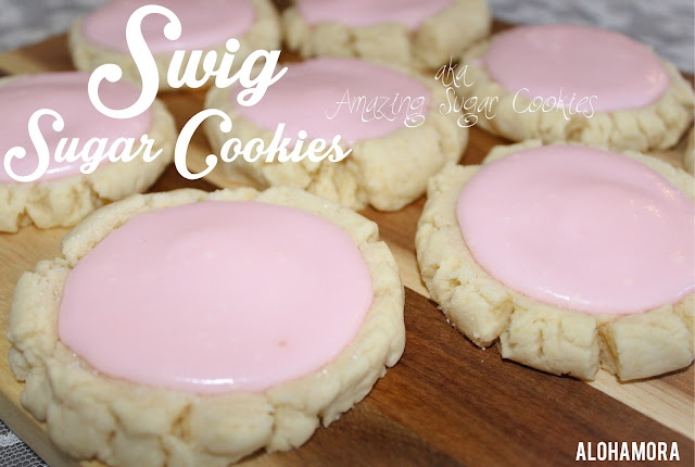 Swig Sugar Cookies aka Amazing Cookies served cold wih a light and tangy icing.  So delicious, and easy to make with no chill time, and use a scoop.  Quick and easy sugar cookies to make and enjoy.  Large cookies.  Alohamora Open a Book http://alohamoraopenabook.blogspot.com/ sugar cookies, easy, pink cookies, valentine cookies, add sprinkles for fun, crazy kids with all the deliciously large cookies