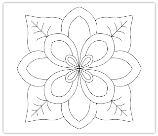 flower free hand embroidery pattern