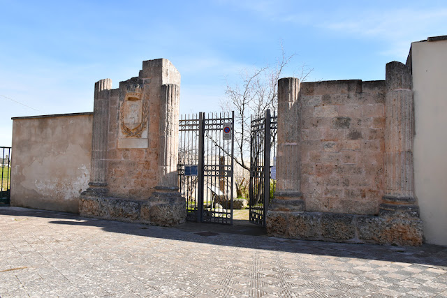 The entrance of the archeological park of Manduria