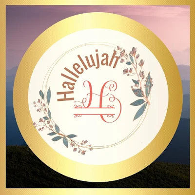 Hallelujah Printable Spiritual Digital Art Decor - Gold Aesthetic Pastel Design Theme - 10 Free Image Pictures