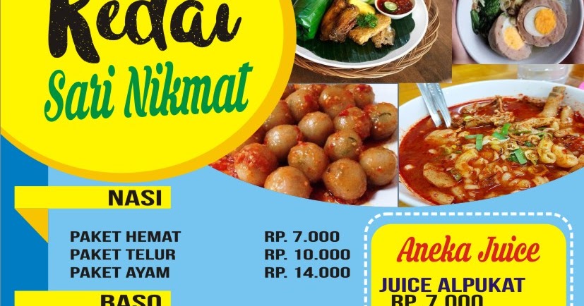 Contoh Daftar Menu Warung Makan.cdr  KARYAKU