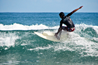 Surfing at Sabang Beach Baler