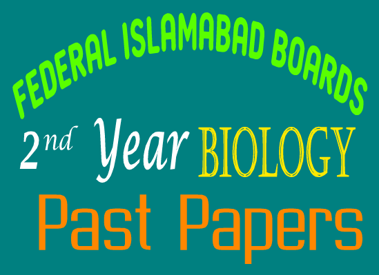 12th Class Federal Board Old Papers In PDF