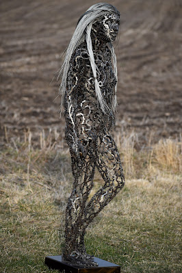 Bike chain sculpture