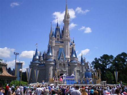 walt disney world castle at night. walt disney world castle