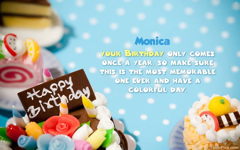 happy birthday monica gif