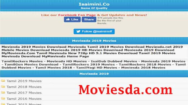 Moviesda 2021 -illegal HD movies and latest download website