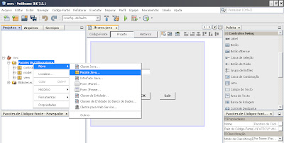 Adicionando pacotes ao projeto NetBeans