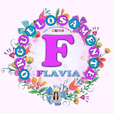 Nombre Flavia - Carteles para mujeres - Día de la mujer