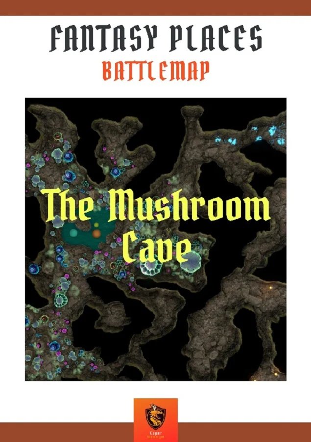 battlemap mushroom cave