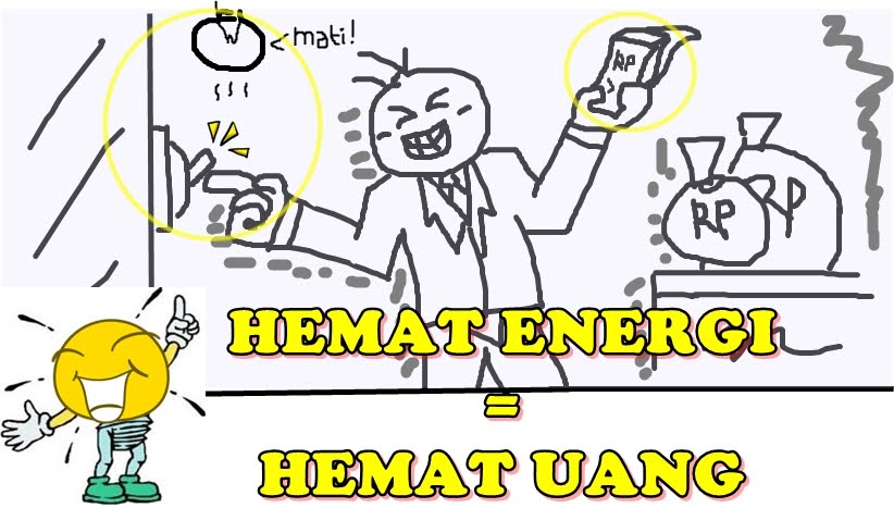 Hanya Gudang Kata poster Hemat Uang Hemat Energi 