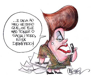 Charge de Dilma ilustra o trabalho de branding cultural para a marca da presidente