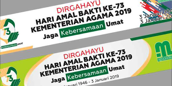 Contoh Spanduk HAB Kemenag 2019