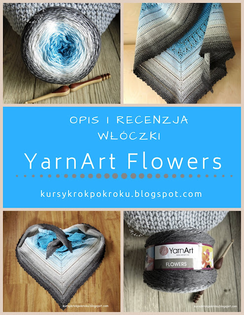 YarnArt Flowers - recenzja i chusta