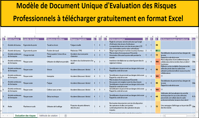 Document Unique - Excel