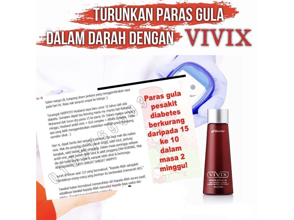 vitamin semulajadi: Testimoni Vivix Untuk Pesakit Kencing ...